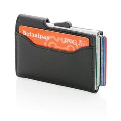 Vue Porte-cartes anti RFID C-Secure de couleur gris| Krokrodeal