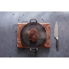 Vue VINGA Couteau de chef Kaiser de couleur gris| Krokrodeal