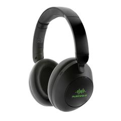 Vue Casque audio ANC en plastique recyclé RCS Urban V Cupertino de couleur noir| Krokrodeal