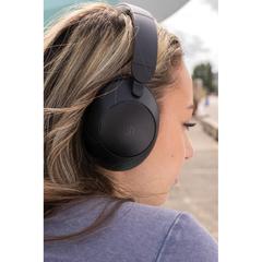 Vue Casque audio ANC en plastique recyclé RCS Urban V Cupertino de couleur noir| Krokrodeal