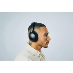 Vue Casque audio ANC en plastique recyclé RCS Urban V Cupertino de couleur noir| Krokrodeal