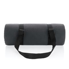 Vue Couverture pique-nique en rPET Impact AWARE™ de couleur gris| Krokrodeal