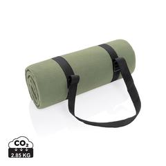 Vue Couverture pique-nique en rPET Impact AWARE™ de couleur vert| Krokrodeal