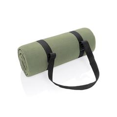 Vue Couverture pique-nique en rPET Impact AWARE™ de couleur vert| Krokrodeal