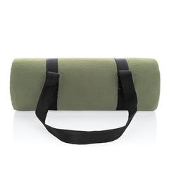 Vue Couverture pique-nique en rPET Impact AWARE™ de couleur vert| Krokrodeal