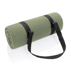 Vue Couverture pique-nique en rPET Impact AWARE™ de couleur vert| Krokrodeal
