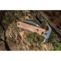Vue Couteau outdoor en bois de couleur marron| Krokrodeal