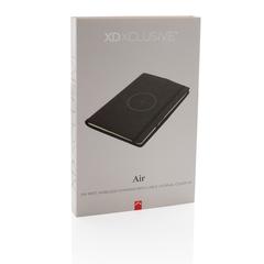 Vue Housse à carnet A5 avec chargeur sans fil 5W Air de couleur noir| Krokrodeal