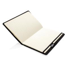 Vue Housse à carnet A5 avec chargeur sans fil 5W Air de couleur noir| Krokrodeal