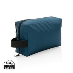 Vue Trousse de toilette en rPET Impact AWARE™ de couleur bleu| Krokrodeal