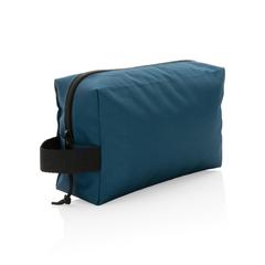 Vue Trousse de toilette en rPET Impact AWARE™ de couleur bleu| Krokrodeal