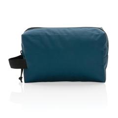 Vue Trousse de toilette en rPET Impact AWARE™ de couleur bleu| Krokrodeal