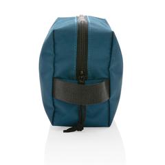 Vue Trousse de toilette en rPET Impact AWARE™ de couleur bleu| Krokrodeal