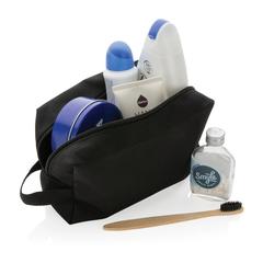 Vue Trousse de toilette en rPET Impact AWARE™ de couleur noir| Krokrodeal