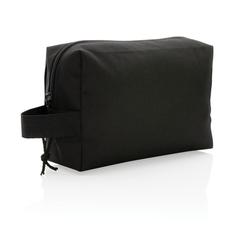 Vue Trousse de toilette en rPET Impact AWARE™ de couleur noir| Krokrodeal
