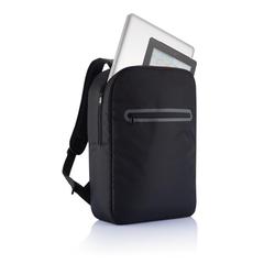 Vue Sac à dos ordinateur London de couleur noir| Krokrodeal