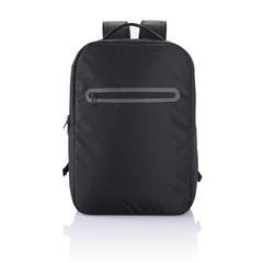 Vue Sac à dos ordinateur London de couleur noir| Krokrodeal