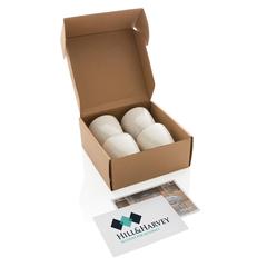 Vue Set 4 tasses 120ml Ukiyo de couleur blanc| Krokrodeal