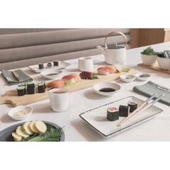 Vue Set 4 tasses 120ml Ukiyo de couleur blanc| Krokrodeal
