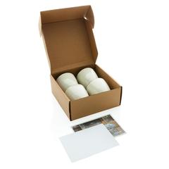 Vue Set 4 tasses 120ml Ukiyo de couleur blanc| Krokrodeal