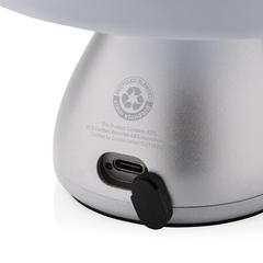 Vue Lampe de table rechargeable par USB en plastique RCS Luming de couleur gris| Krokrodeal
