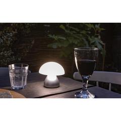 Vue Lampe de table rechargeable par USB en plastique RCS Luming de couleur gris| Krokrodeal