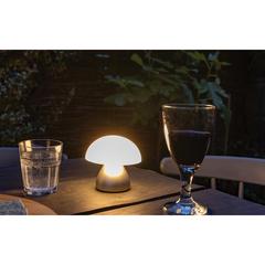 Vue Lampe de table rechargeable par USB en plastique RCS Luming de couleur gris| Krokrodeal