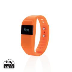 Vue Bracelet connecté Keep Fit de couleur orange| Krokrodeal
