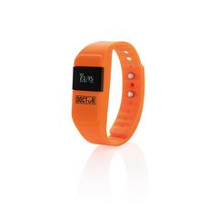 Vue Bracelet connecté Keep Fit de couleur orange| Krokrodeal