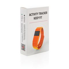 Vue Bracelet connecté Keep Fit de couleur orange| Krokrodeal