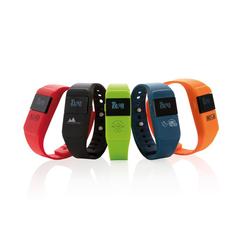 Vue Bracelet connecté Keep Fit de couleur orange| Krokrodeal