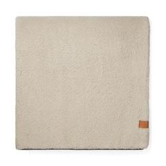 Vue VINGA Plaid en laine mélangée Saletto de couleur marron| Krokrodeal