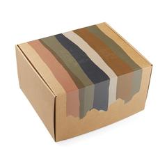 Vue VINGA Plaid en laine mélangée Saletto de couleur marron| Krokrodeal