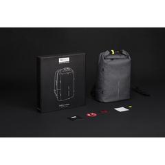 Vue Sac à dos antivol Urban Lite de couleur gris| Krokrodeal