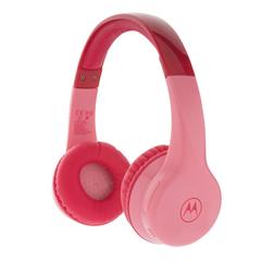 Vue Casque Audio sans fil Motorola JR 300 Kids de couleur rose| Krokrodeal