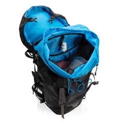 Vue Sac à dos de randonnée Explorer Large 40L de couleur bleu| Krokrodeal
