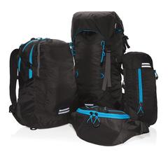 Vue Sac à dos de randonnée Explorer Large 40L de couleur bleu| Krokrodeal