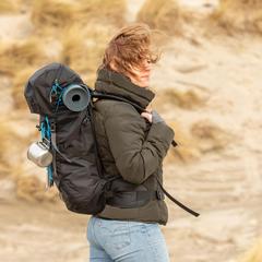 Vue Sac à dos de randonnée Explorer Large 40L de couleur bleu| Krokrodeal
