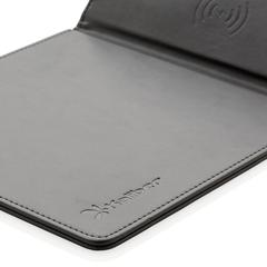 Vue Tapis de souris avec chargeur à induction 5W de couleur noir| Krokrodeal