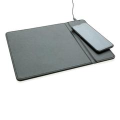 Vue Tapis de souris avec chargeur à induction 5W de couleur noir| Krokrodeal