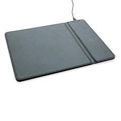 Vue Tapis de souris avec chargeur à induction 5W de couleur noir| Krokrodeal