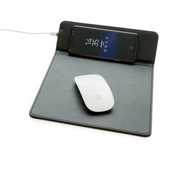 Vue Tapis de souris avec chargeur à induction 5W de couleur noir| Krokrodeal