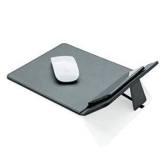 Vue Tapis de souris avec chargeur à induction 5W de couleur noir| Krokrodeal