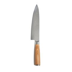 Vue VINGA Couteau Hattasan Damascus édition chef de couleur gris| Krokrodeal