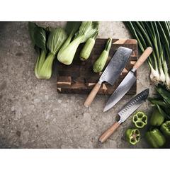 Vue VINGA Couteau Hattasan Damascus édition chef de couleur gris| Krokrodeal