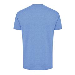 Vue T-shirt en coton recyclé non teinté Iqoniq Manuel de couleur bleu| Krokrodeal