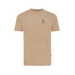 Vue T-shirt en coton recyclé non teinté Iqoniq Manuel de couleur marron| Krokrodeal