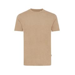 Vue T-shirt en coton recyclé non teinté Iqoniq Manuel de couleur marron| Krokrodeal