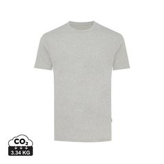 Vue T-shirt en coton recyclé non teinté Iqoniq Manuel de couleur gris| Krokrodeal
