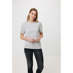 Vue T-shirt en coton recyclé non teinté Iqoniq Manuel de couleur gris| Krokrodeal